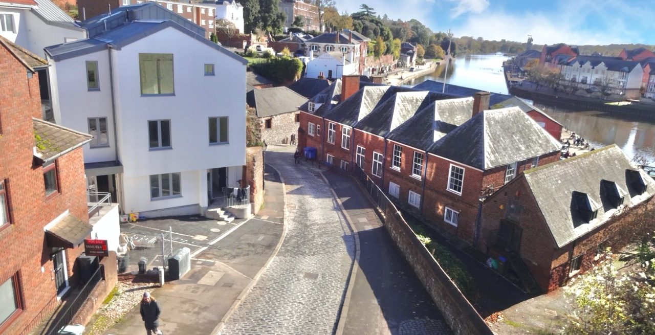 Quay Hill house on the Exeter Quayside in Devon - We Are Ease Ivybridge Devon