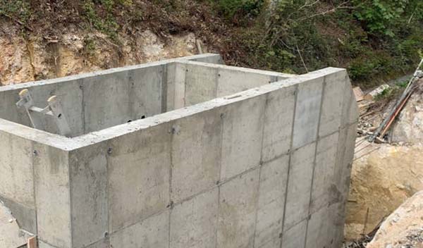 Eden Project leat diversion pump chamber by We Are Ease Ivybridge Devon