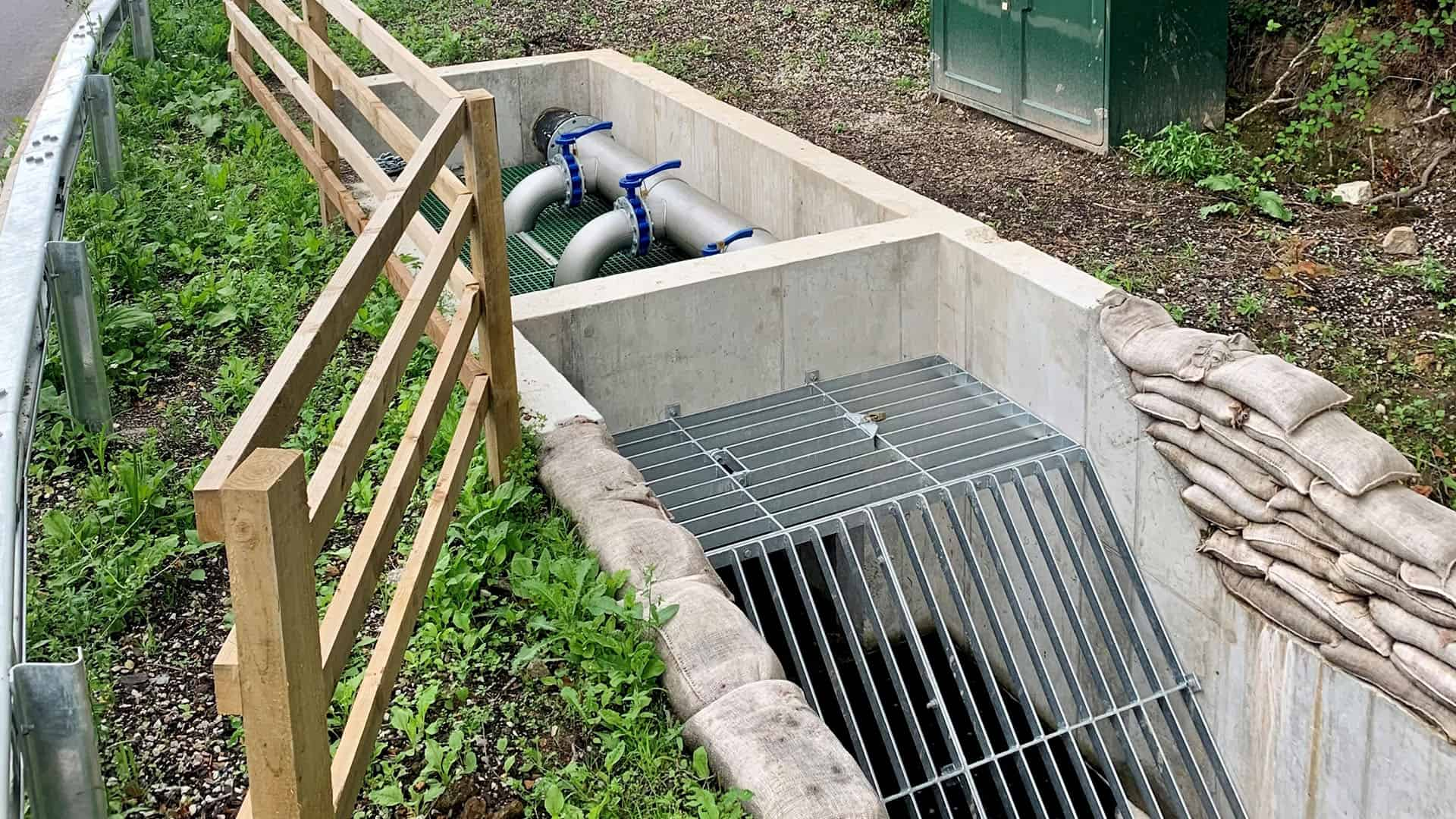 Eden Project leat diversion pump chamber by We Are Ease Ivybridge Devon